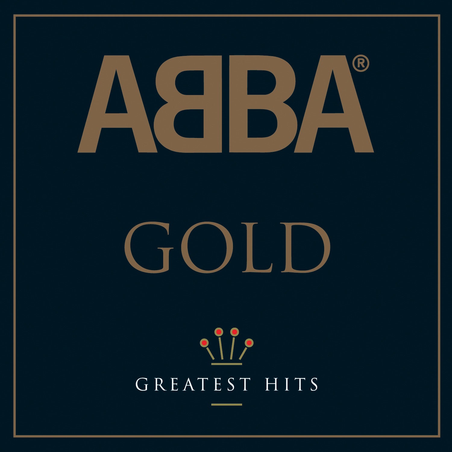 Crosley Record Storage Crate & Abba Gold - Double Vinyl Album Bundle — image 2