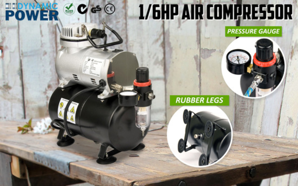 Air Brush Compressor for Air Brush Spray 1/6HP 3L — image 2