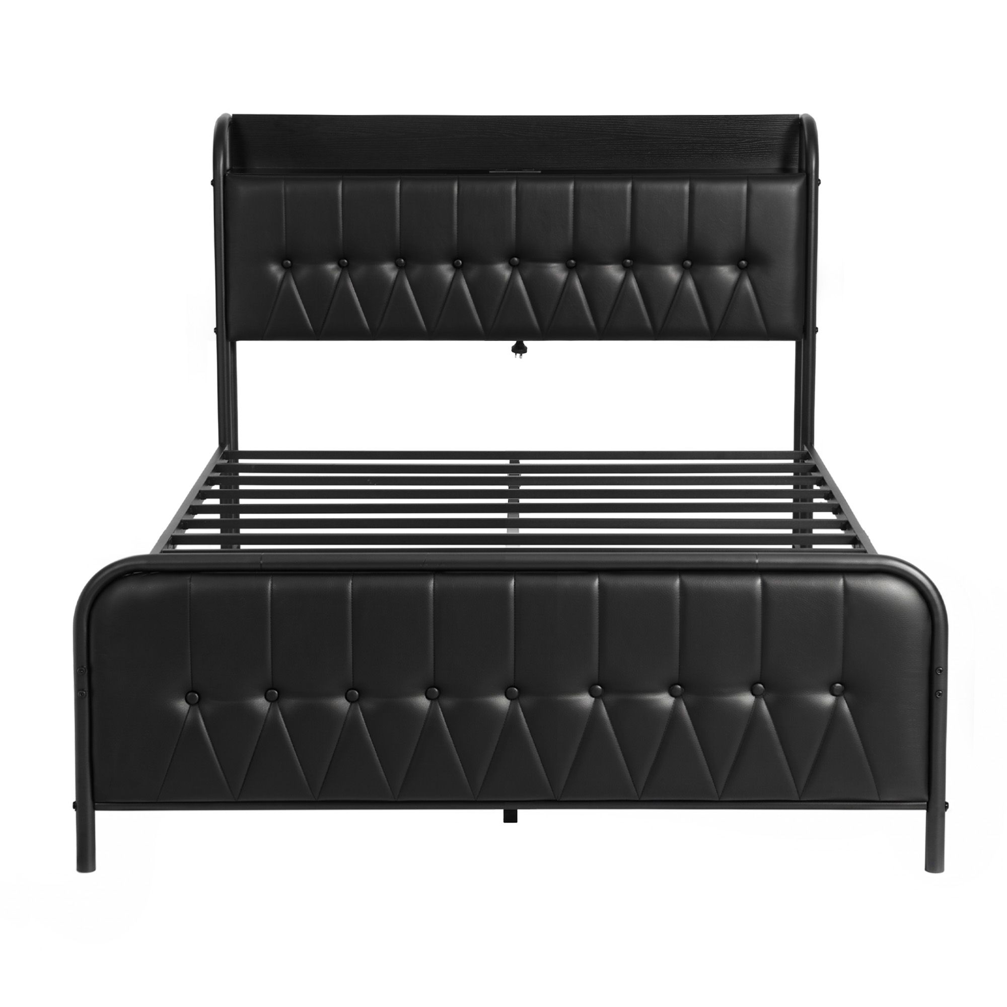 Artiss Queen Bed Frame with Storage Headboard SAA Certified Charging Station โ image 3
