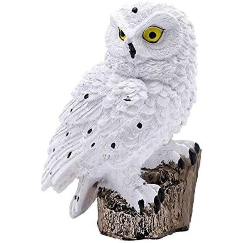 White Owl Solar Garden Light Waterproof Resin Landscape Lamp for Outdoor Garden Decoration — image 4