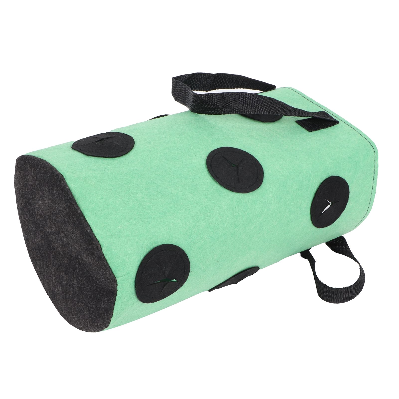 12 Holes Strawberry Planter Bag with Handles Portable Felt Plant Growing Bag for GardenGreen 20x35cm — image 6