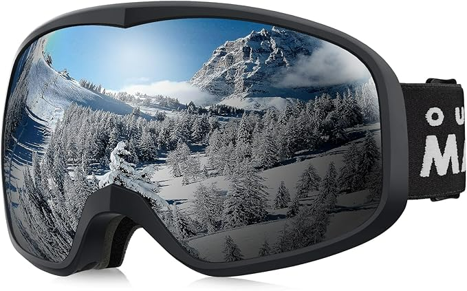 OutdoorMaster Owl Ski Goggles OTG, Snow Snowboard Goggles for Men Women Youth, Anti-Fog, 100% UV Protection-OM-72 โ image 2