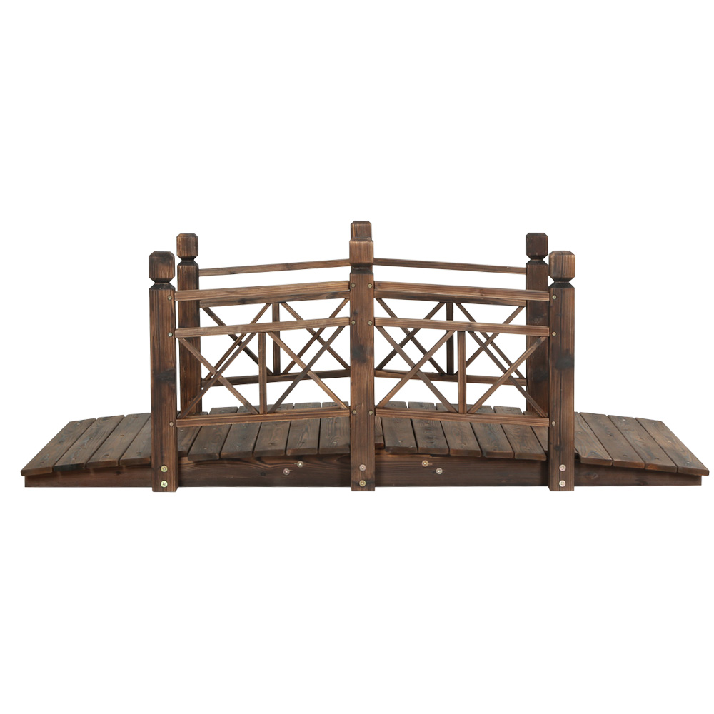Gardeon Garden Decor Outdoor Ornament Wooden Bridge 150cm β image 4