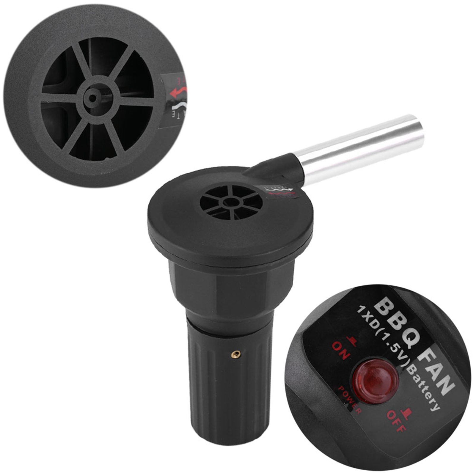 Portable Battery Powered BBQ Fan Air Blower for Outdoor Camping Picnic Charcoal Grill Barbecue — image 5