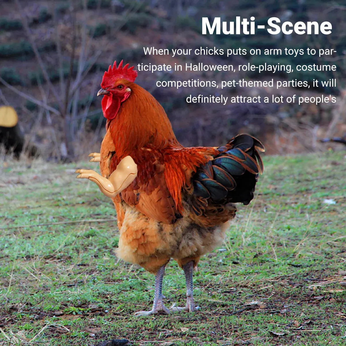 Chicken Arm Decoration Forelimb Dinosaur Spoof Pet Prop Cute Cosplay Photo Tool — image 5
