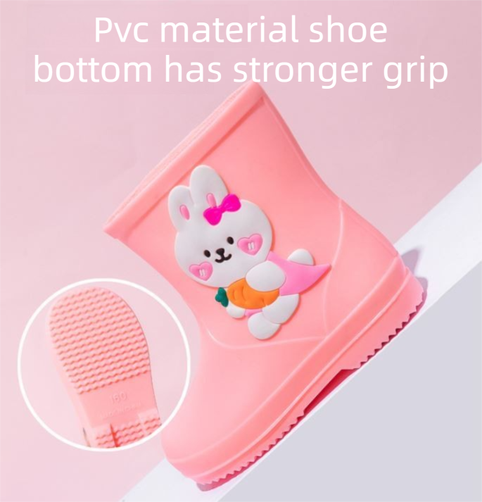 Cute Yellow Duck Kids Rain Boots with Removable Warm Cotton Liner - Waterproof Anti-Slip Toddler Wellies for Foot Length 18CM โ image 4