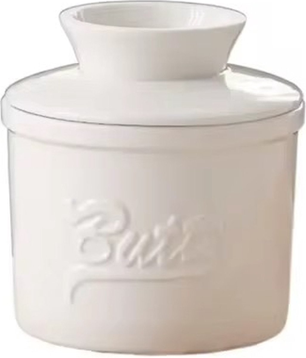 Wit Butter Dish - Water-Cooled Butter Dish with Water Line - Ceramic Butter Dome for Spreading Butter - Christmas Gift for the Kitchen - Kitchen Baby Clothing