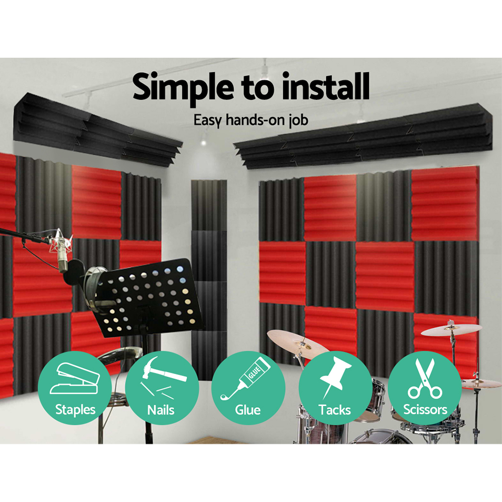 Alpha Acoustic Foam 60pcs Corner Bass Trap Sound Absorption — image 6