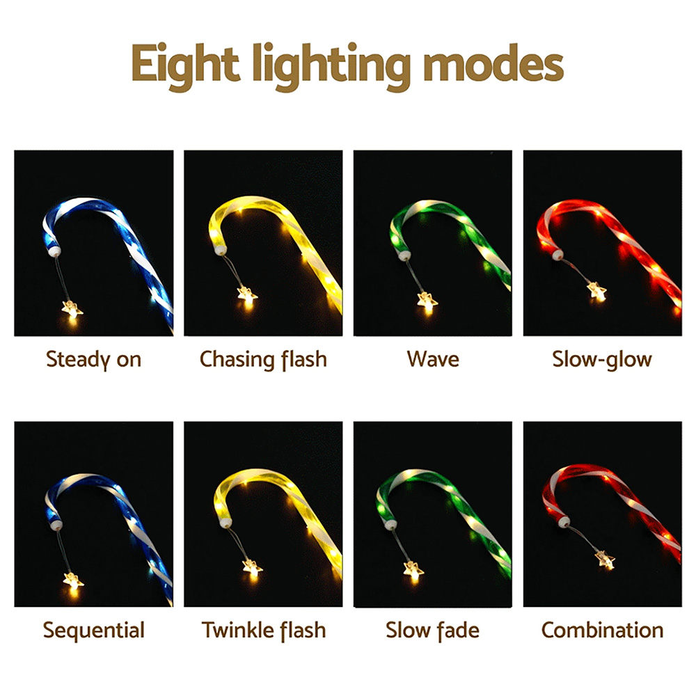 Jingle Jollys 8 PCS Christmas Lights Path Ground Light Garden Decorations 72 LED — image 6