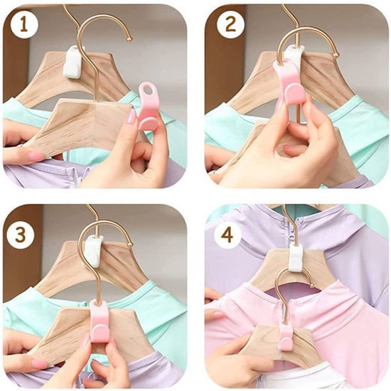 Coat Hooks - 60 pieces - Hangers/Hooks - Pink and Blue - Thickened S-shaped — image 2