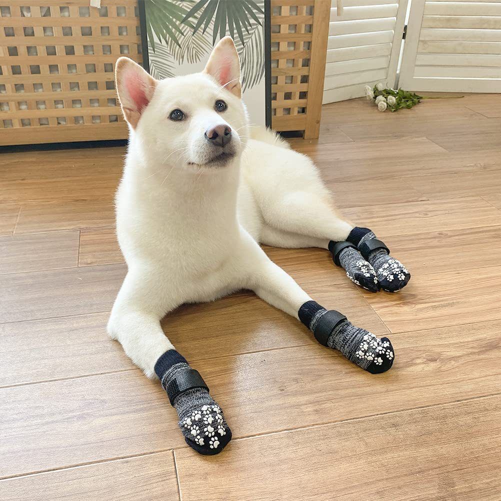 Dog Socks Breathable Anti Slip 4 Pack Cotton โ image 3