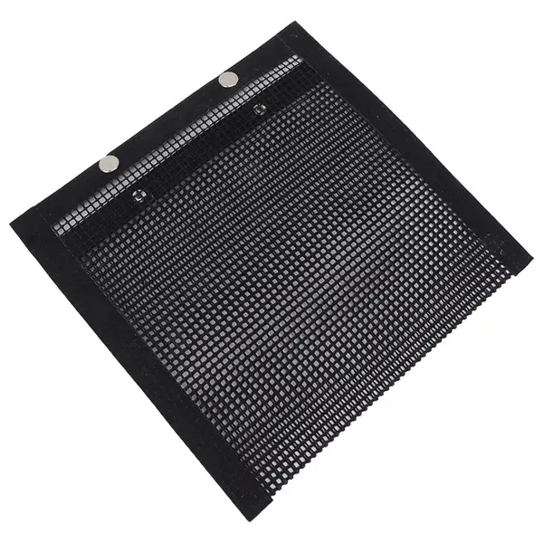 Reusable BBQ Grill Mesh Bag, Heat-Resistant Non-Stick Fibreglass Cooking Bag for Charcoal Grills and Ovens, Black, 30 × 24 cm — image 2