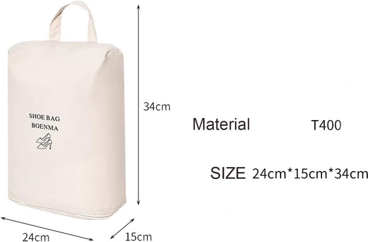 2 Shoe Storage Bags - Travel and Home Organization - Sealed and waterproof shoe organizers, breathable and odor-free for freshness (grey) — image 3