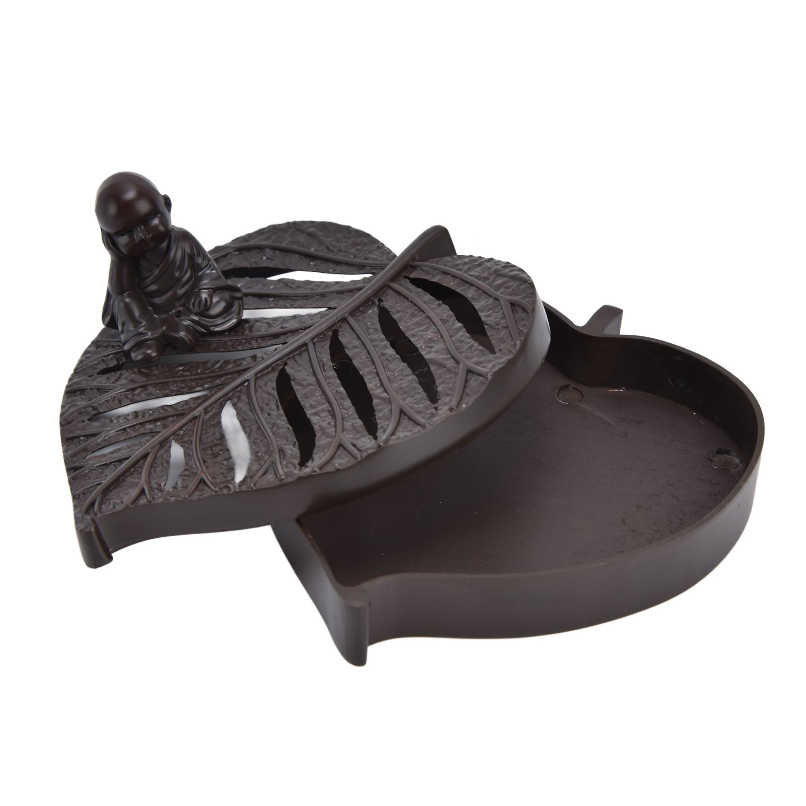 Incense Holder Burners Leaf Shape Mini Exquisite Durable Easy Clean Relieve Mood Home Decoration — image 6