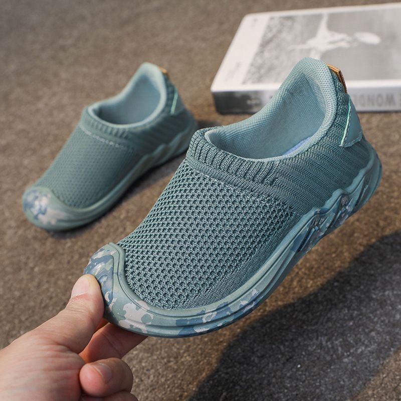 Kids Breathable Fly Woven Running Shoes single net black 26 yards inside length 16.5CM — image 5
