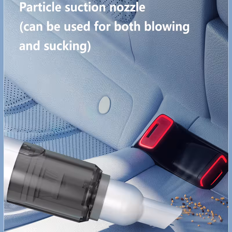 White Cordless Dust Buster Vacuum Cleaner- Cordless Mini Dust Cleaner with Soft Brush Attachment, USB Rechargeable Desktop and Keyboard Cleaning Tool โ image 3