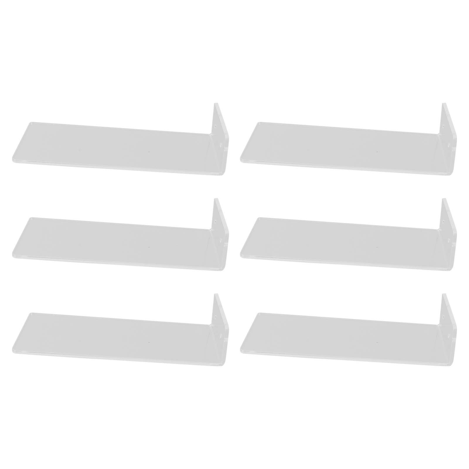 6Pcs Floating Shoes Rack Basketball Shoes Football Shoes Display Rack Wall Acrylic Transparent Sneakers Shelf โ image 3