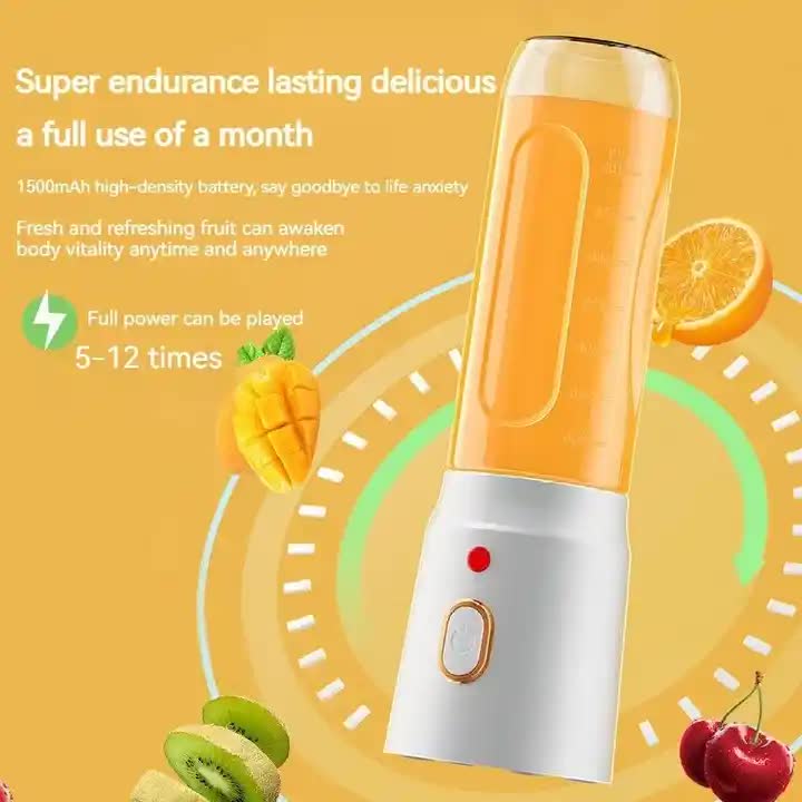 Portable Rechargeable Blender - 450ml High-Speed Personal Smoothie Maker — image 4