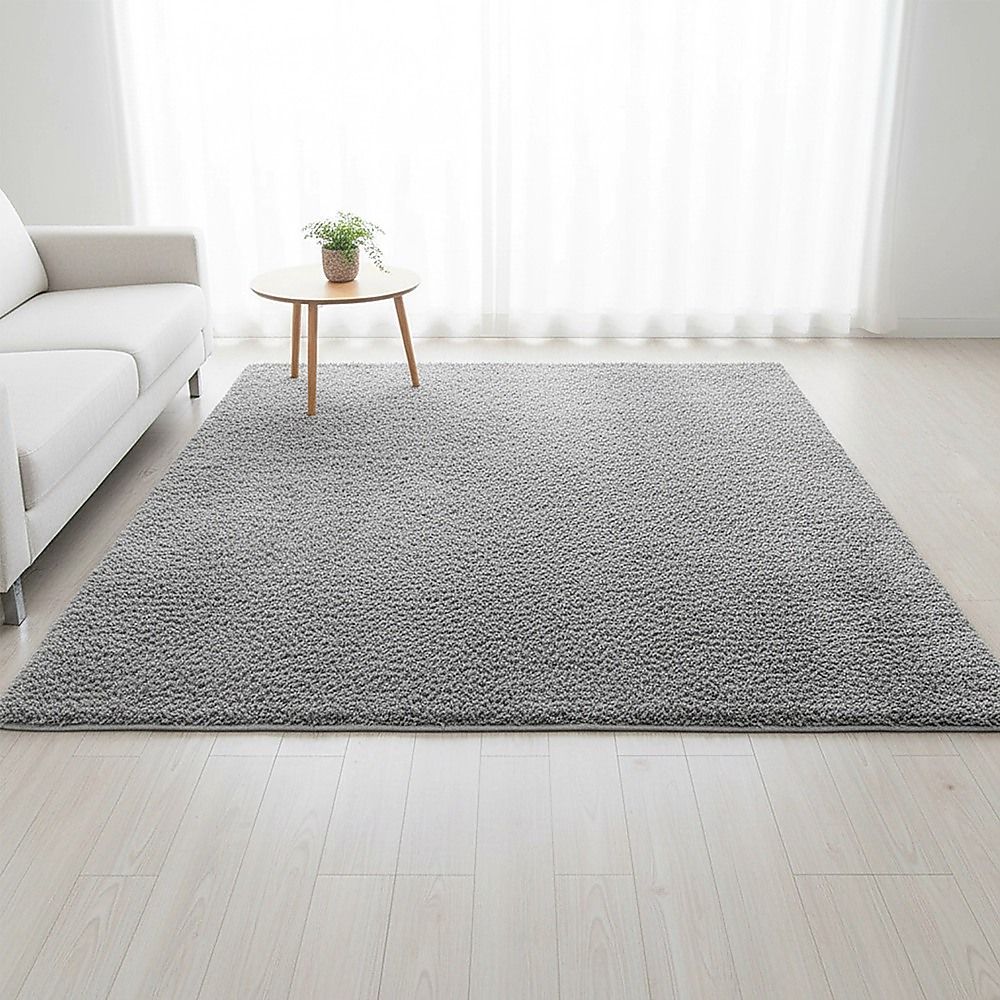 230 × 200cm Floor Rugs Large Shaggy Rug Area Carpet Bedroom Living Room Mat - Grey — image 6
