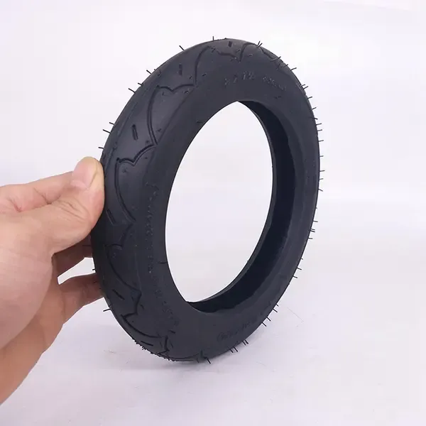 2x High Quality 8 Inch Tire 8x1 1/4 Scooter Tire & Inner Tube Set Bent Valve Fits Bicycle Electric /, Made of Rubber โ image 4