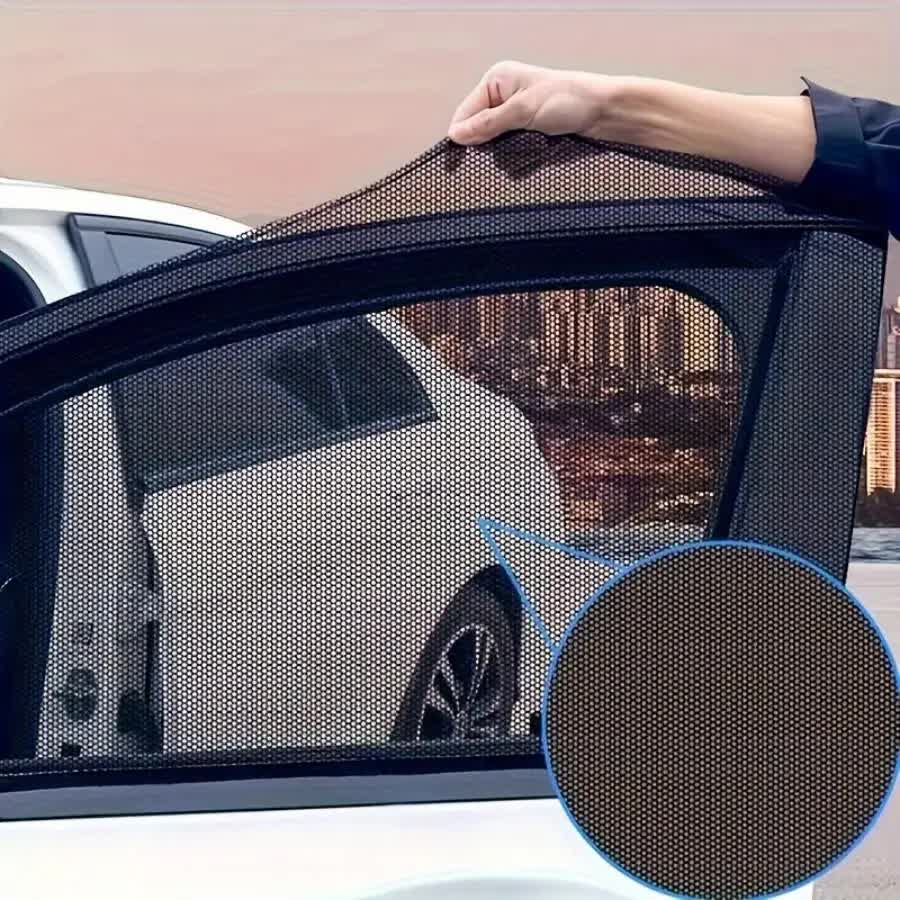 4PCS Car Curtain Screen Mosquito Net for SUV(2 Front + 2 Rear) - Anti-mosquito Shade in Summer, Sun Protection Ventilation Heat Insulation โ image 4