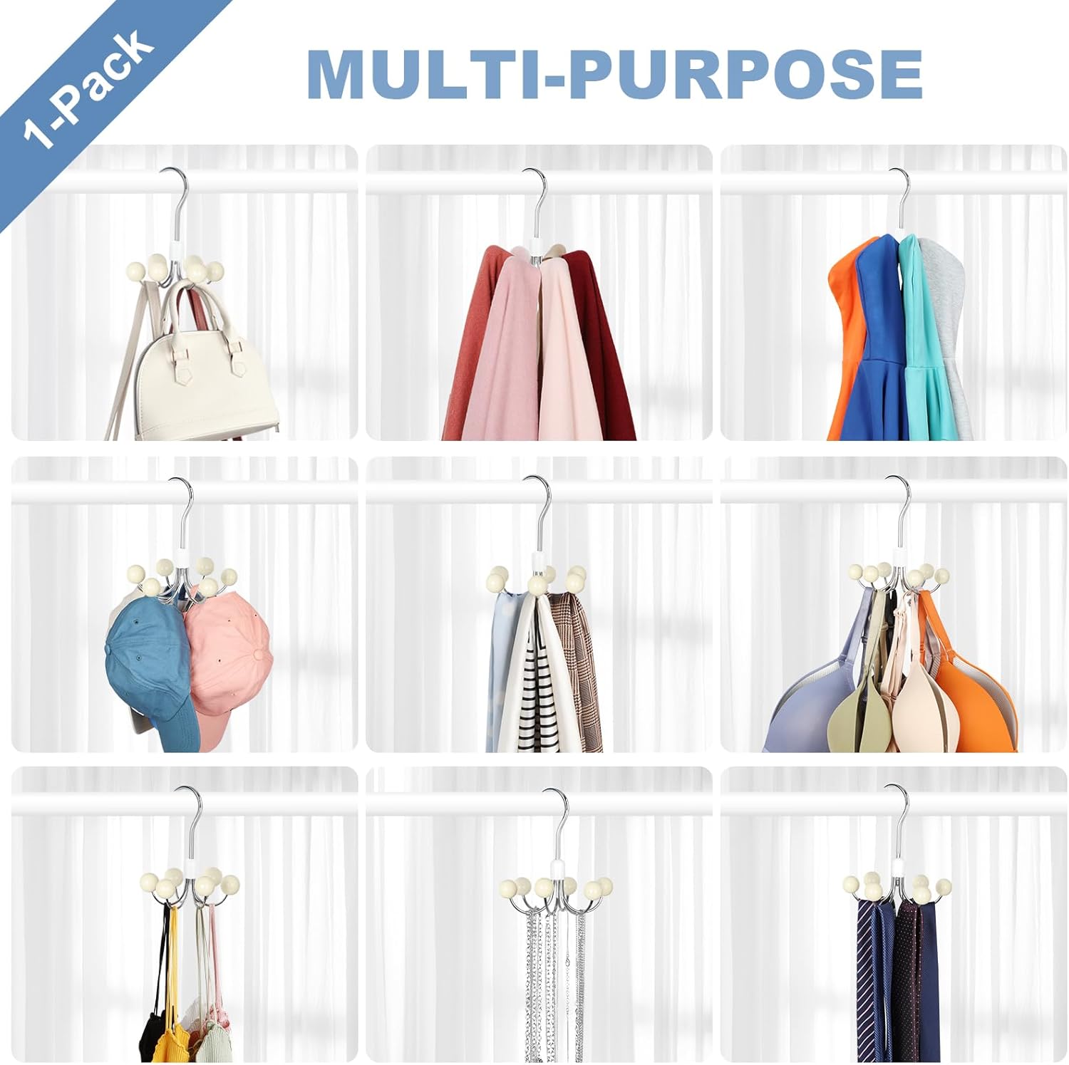 TOPIA HANGER Over The Door Hooks for Hanging, Hoodie Hangers — image 4