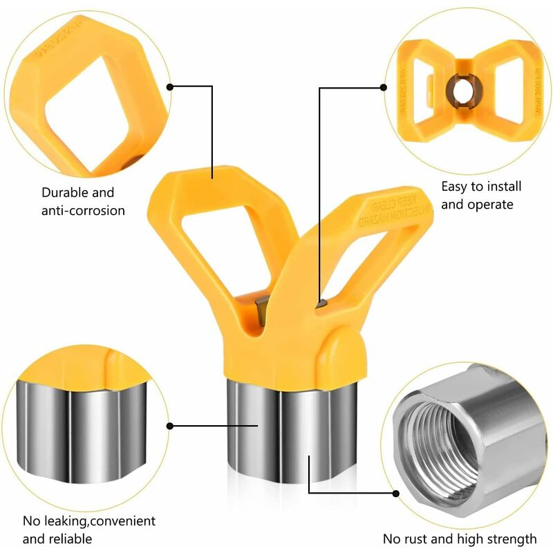 6 pcs Airless Nozzle,Airless Spray Gun Nozzle For High Pressure Paint Gun(Type 413,415,417,419,423,425) — image 4