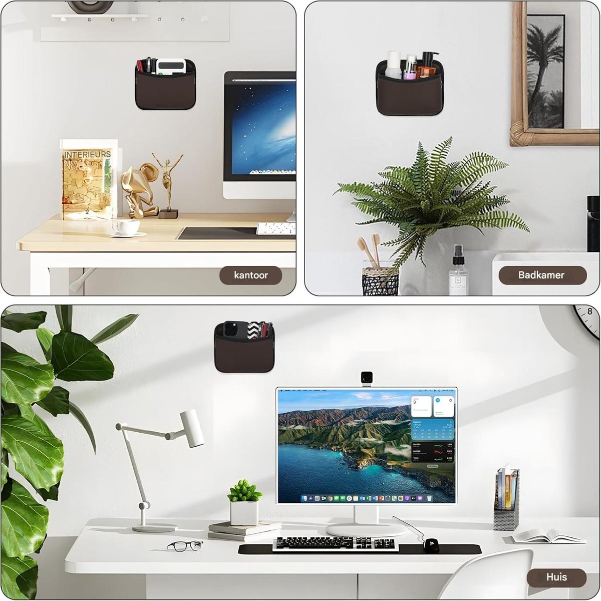 Car storage bag - 18*15*5.5 cm - Car storage bag - Storage - Universal car storage bag - Self-adhesive storage bag - Car essentials - Universal storage โ image 3