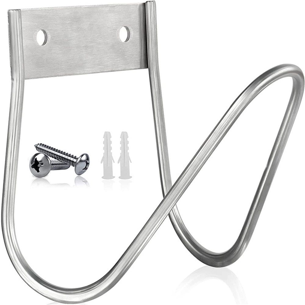 Garden Hose Holder Stainless Steel Small Wall Mount Garden Hose Hook, Ideal for Water, Air, Hydraulic Hose, Ropes, Extension Cords Heavy Duty & Rust Proof — image 2