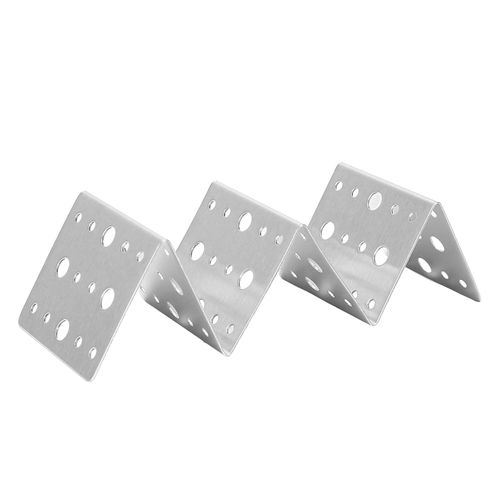 Taco Holder Round Holes Stainless Steel Taco Holder Stand Dishwasher Oven and Grill Safe 14x5x4cm / 5.5x2.0x1.6in โ image 6