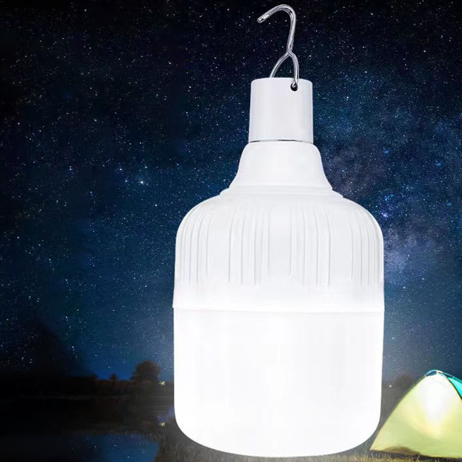 80W 80mm LED Emergency Light Bulb USB Rechargeable Bulb for Outdoor Night Market Stalls Home Power Failure โ image 6