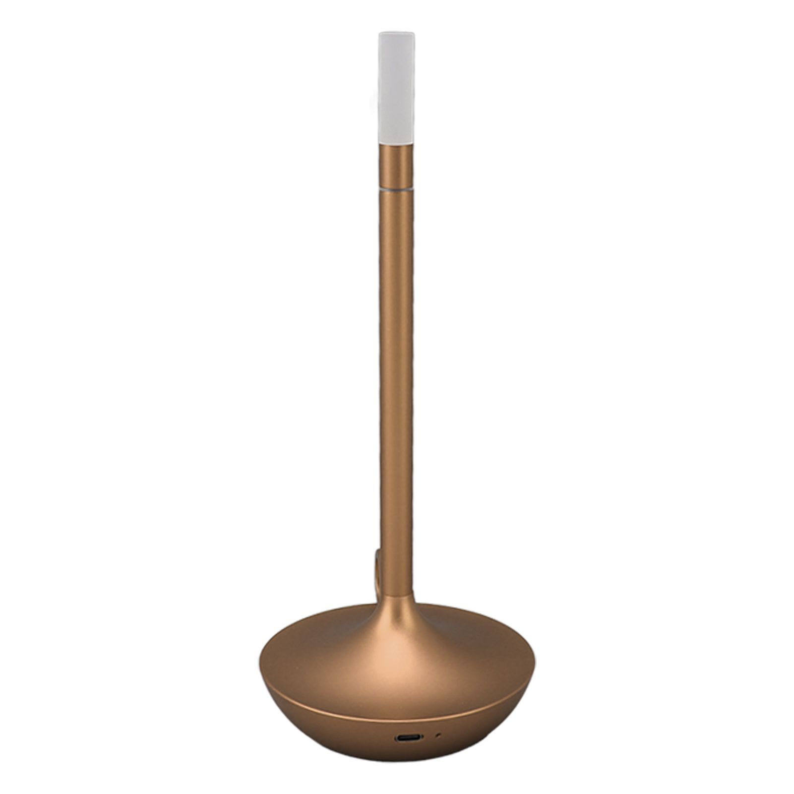 Cordless Table Lamp Innovative Candle Shape 3 Levels Brightness Dimmable Rechargeable LED Desk Lamp Gold โ image 4