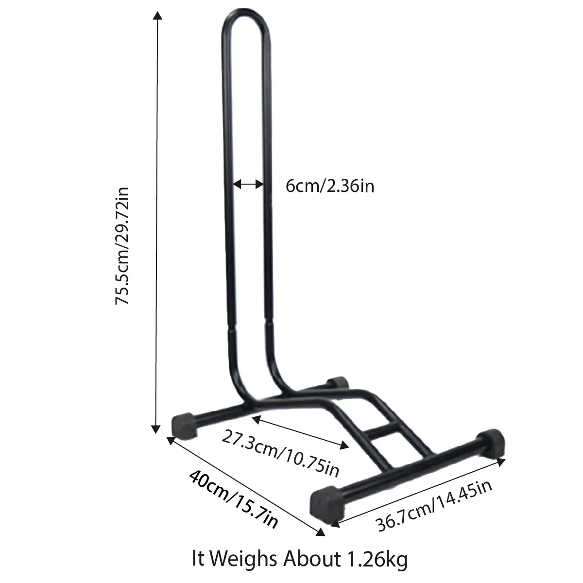 Adjustable Bicycle Parking Stand Plug-in Bike Rack for Mountain Road Bikes β image 3