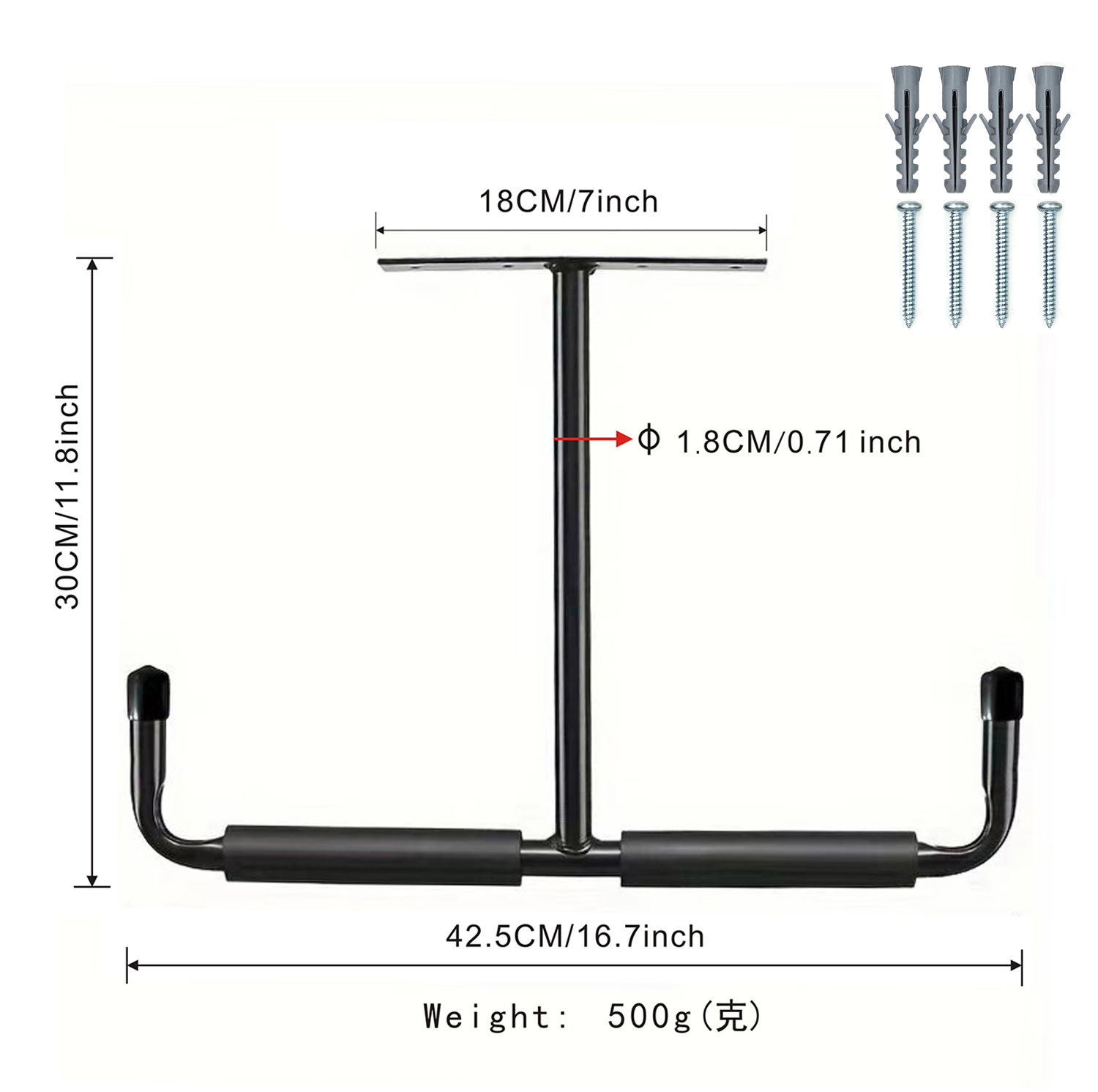Garage Ceiling Storage Hook Steel, Heavy Duty Storage Rack for Hanging Wood, Bikes, Tools, Timber, Snowboard, Fishing Rods, Sturdy Storage System — image 2