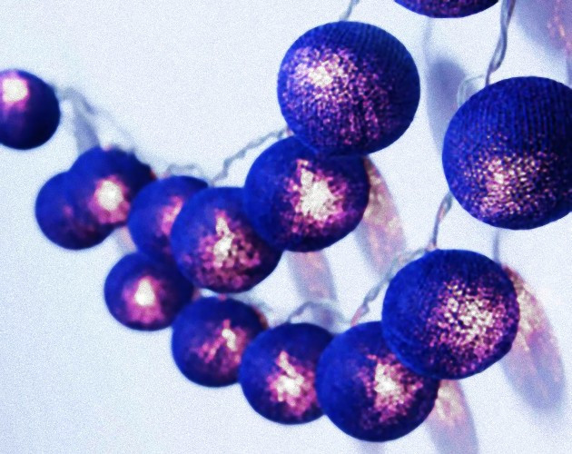 20 Ball Dark Blue 3m String Light Battery Box 5cm Cotton Ball Christmas Birthday Boy Special Occasion Decoration โ image 5
