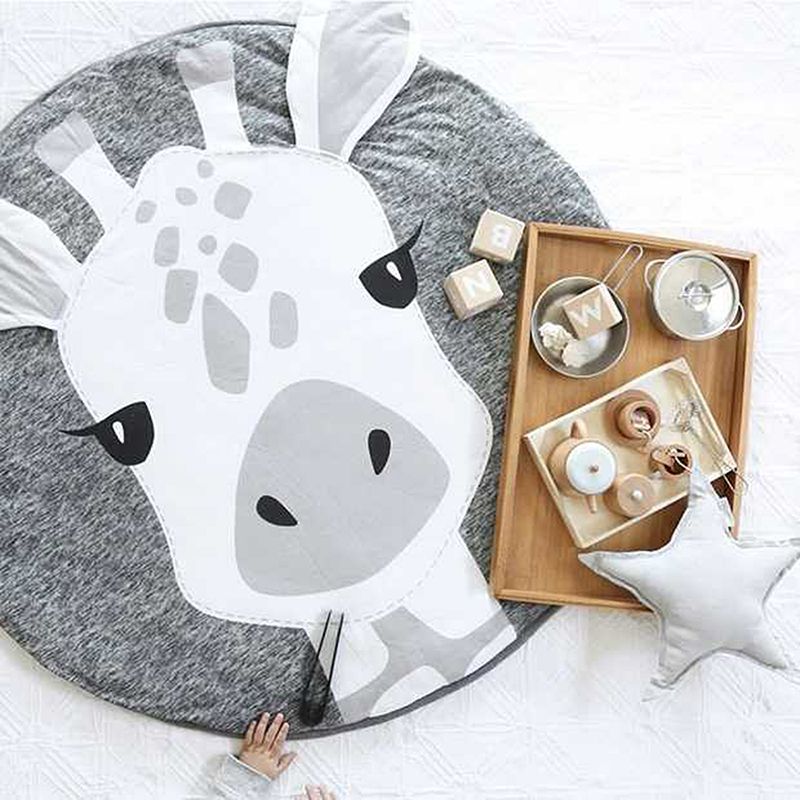 Play Mat Cute Cartoon Animals Cotton Crawling Mat for Baby Children — image 6
