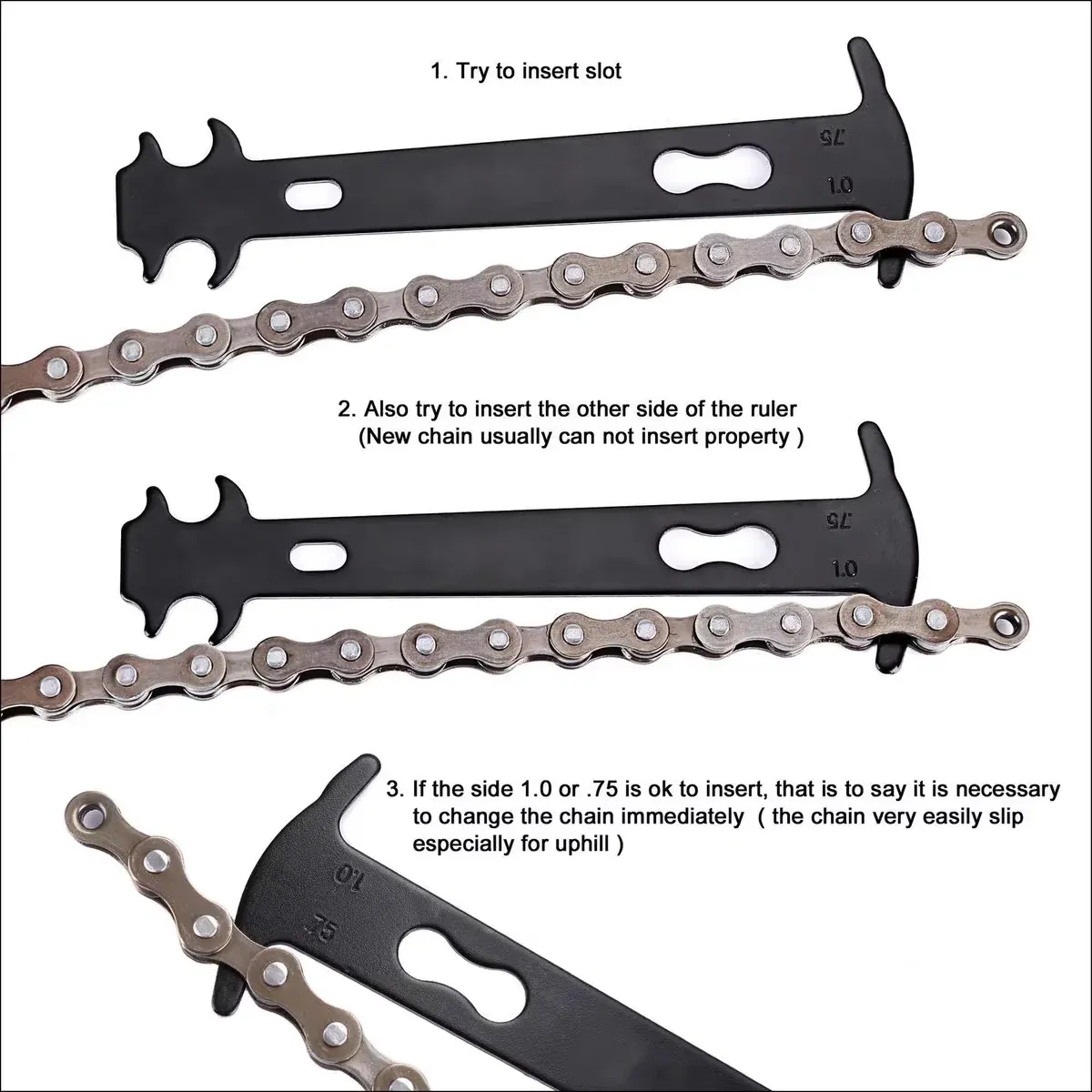 3pcs Bicycle Chain Splitter Tool Bike Link Breaker Pliers Repair Removal Kit Set — image 4
