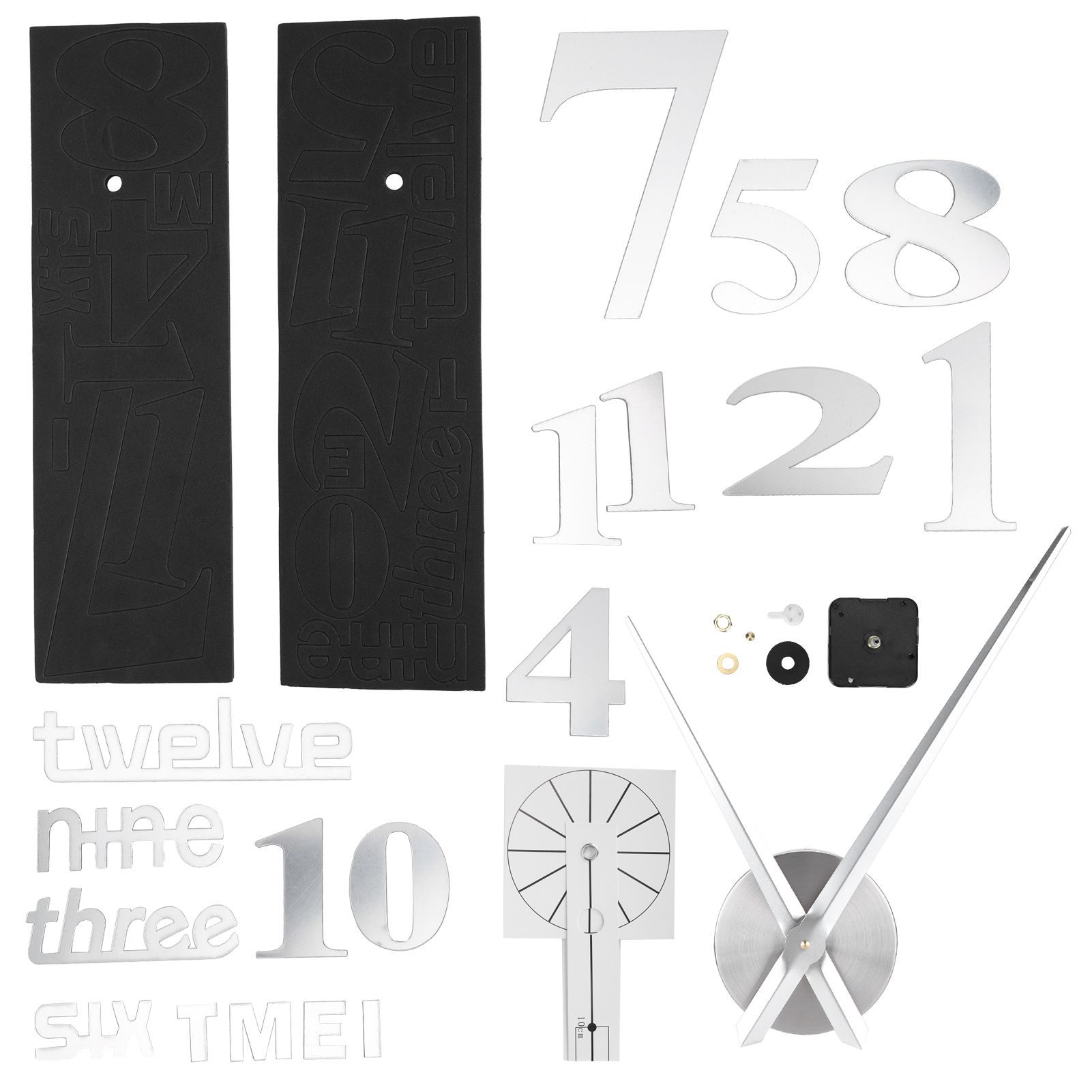 Frameless DIY Wall Clock Modern Mirror Wall Sticker for Home Living Room Bedroom DecorSilver โ image 5