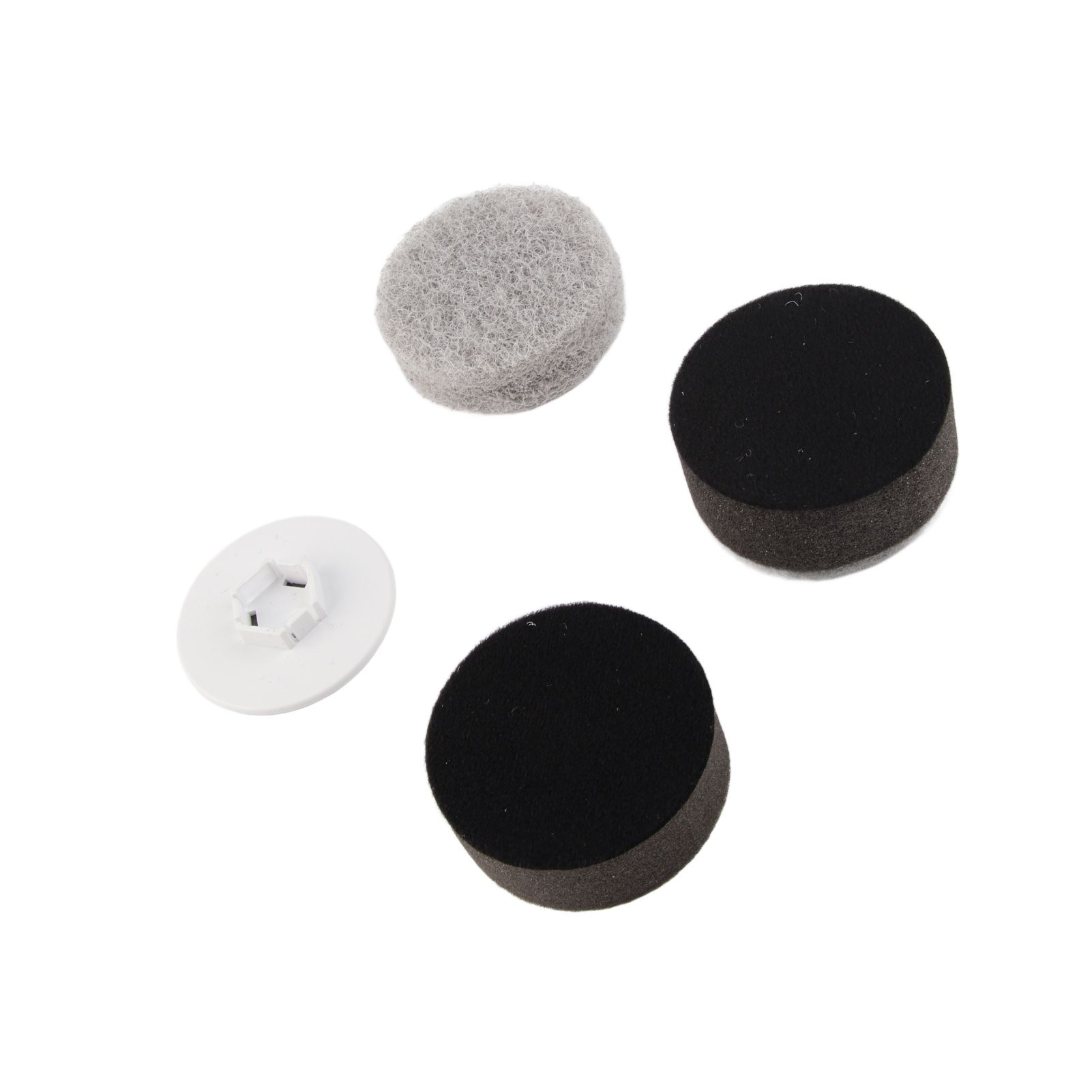 3PCS Electric Spin Scrubber Head Cordless Cleaning Scrubber Brush Head for Replacement Coarse Fiber, Sponge, Cleaning Cloth, Base — image 3