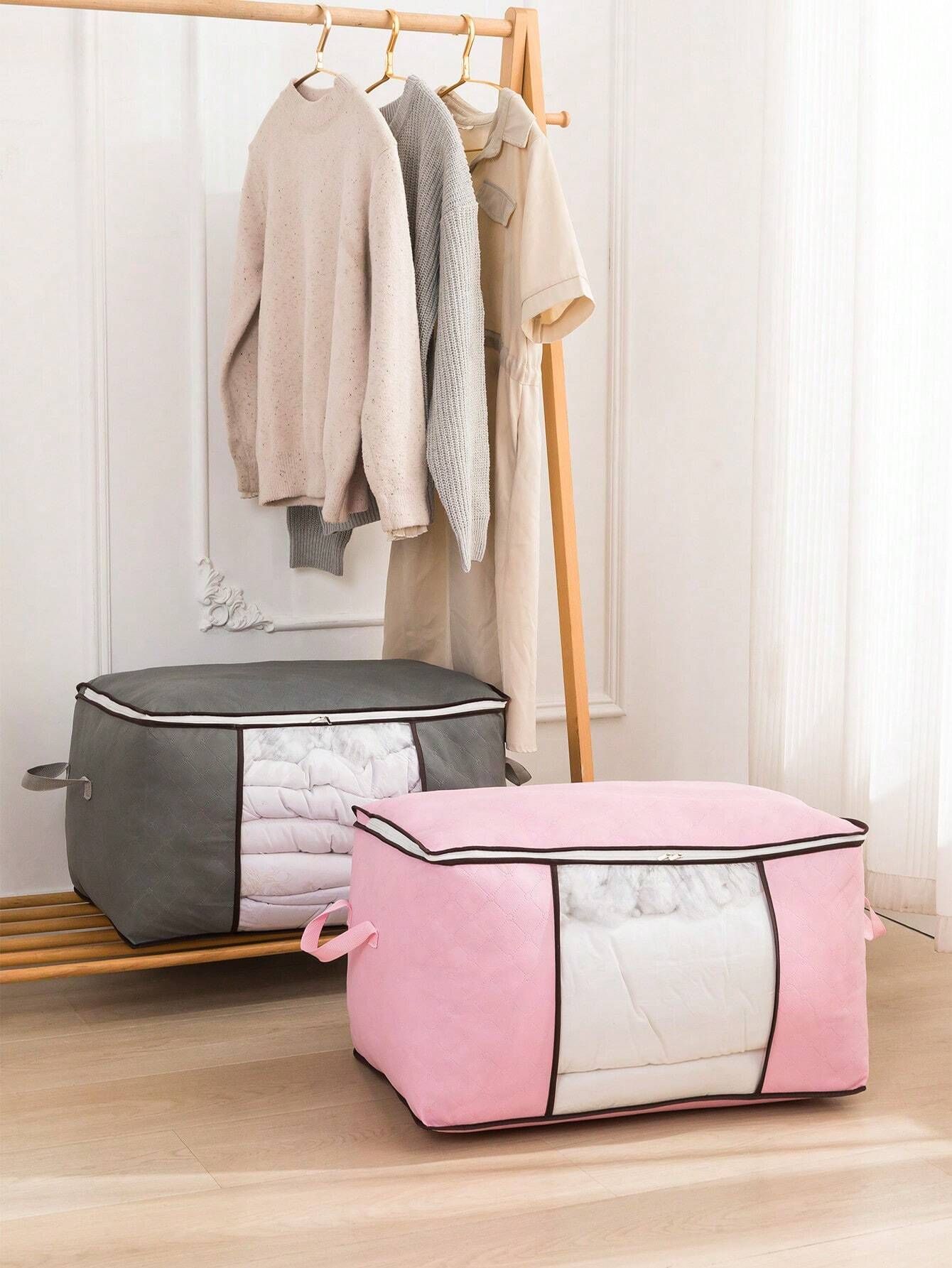 1Pc Large Capacity Non Woven Quilt Storage Bag Travel Moving Packing Bag For Clothes Luggage Seasonal Storage Organization Home Bedroom Christmas Decor Gift — image 4