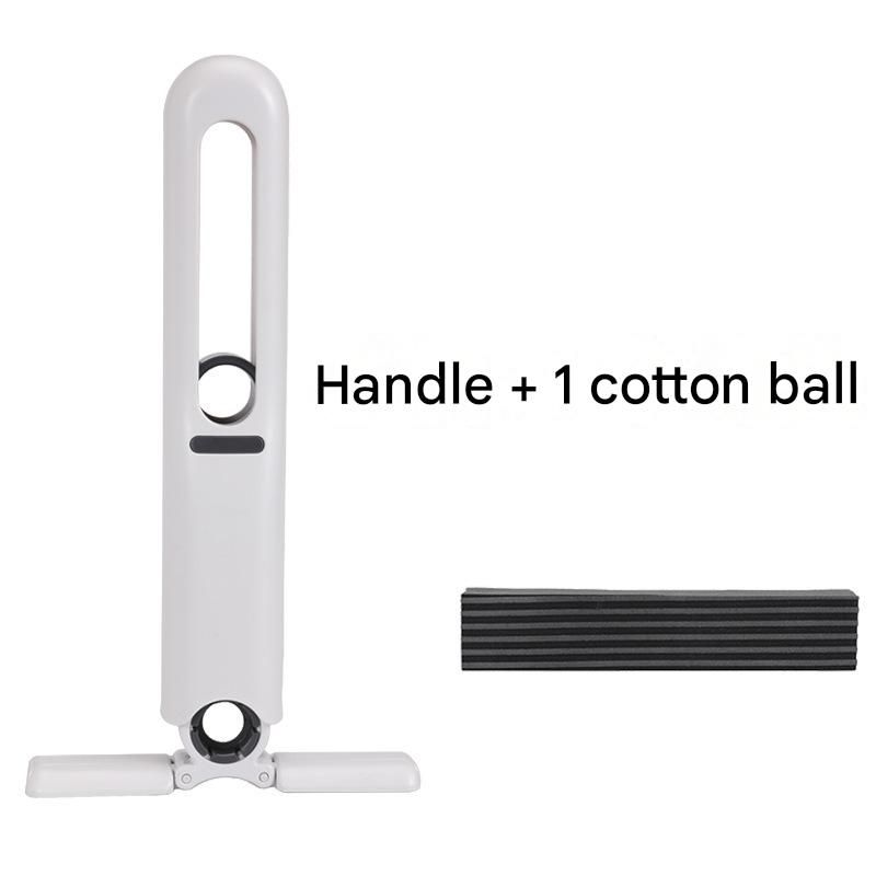 Mini Handheld Foldable Mop WIth ABS Handle and 1 Sponge Head- Hand-Free Squeeze Design - Compact Desktop Cleaner for Kitchen and Bathroom