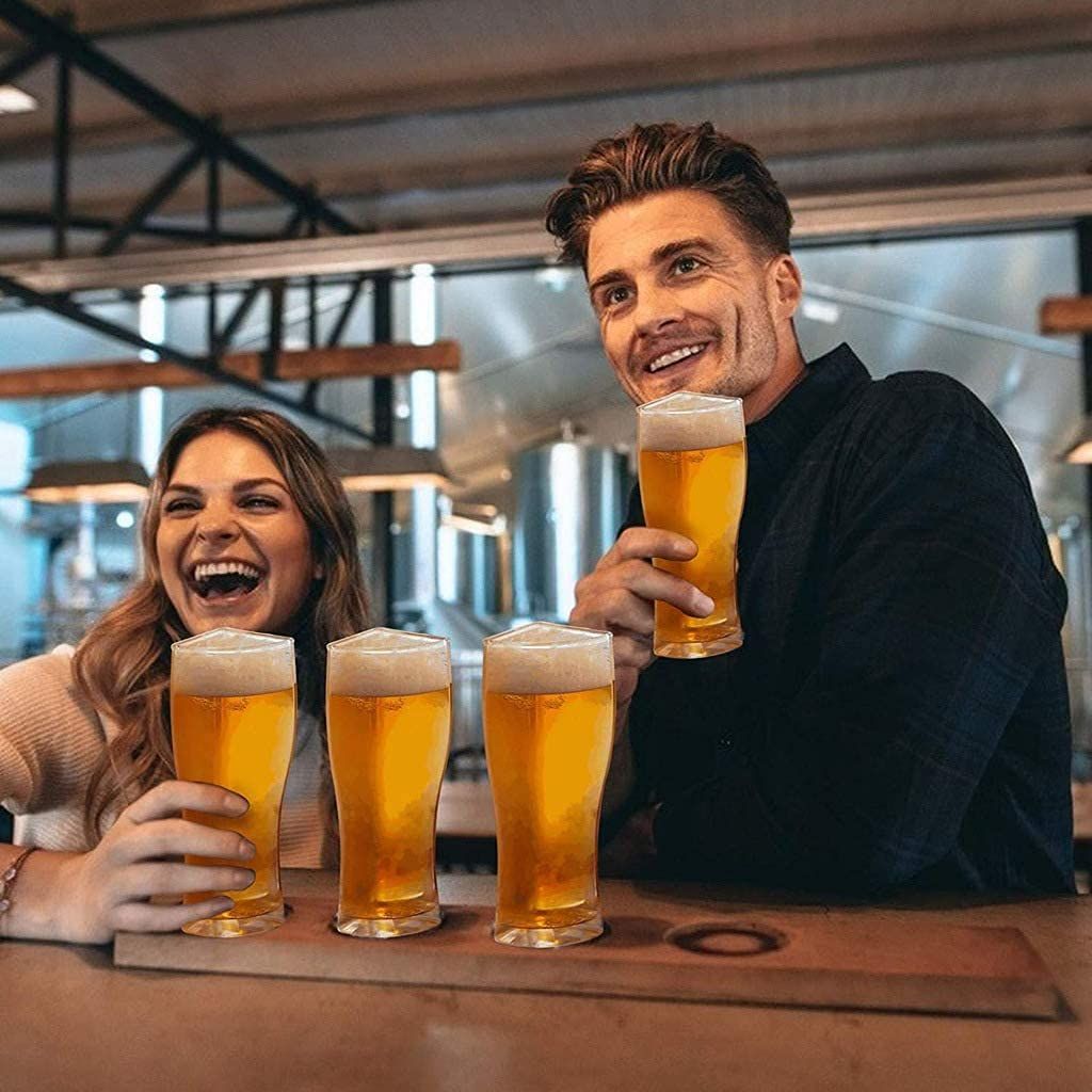 Large Beer Glasses Classic Craft Beer Glass - Safe Lead-Free Glass, Durable Father Pilsner Beer Drinking Glass โ image 5