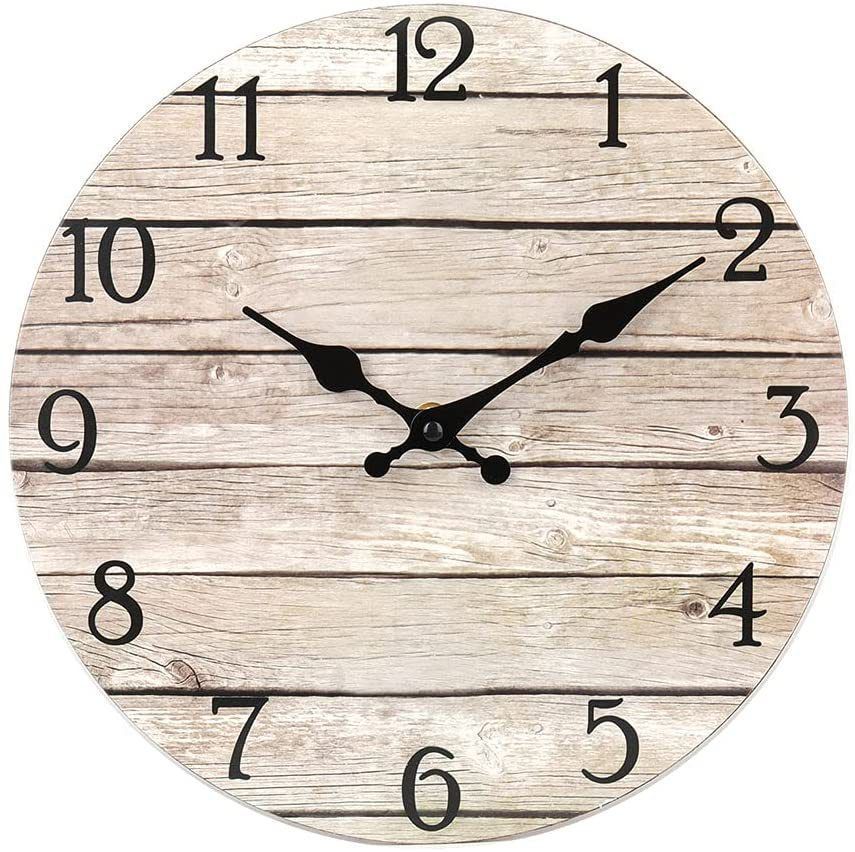 Wooden Wall Clock No.8, 10 Inch