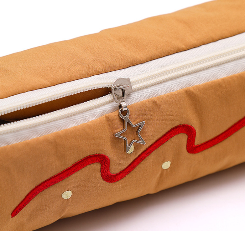 Red Vibrant Color Block Pencil Case - Large Capacity Stationery Organizer for School & Office — image 2