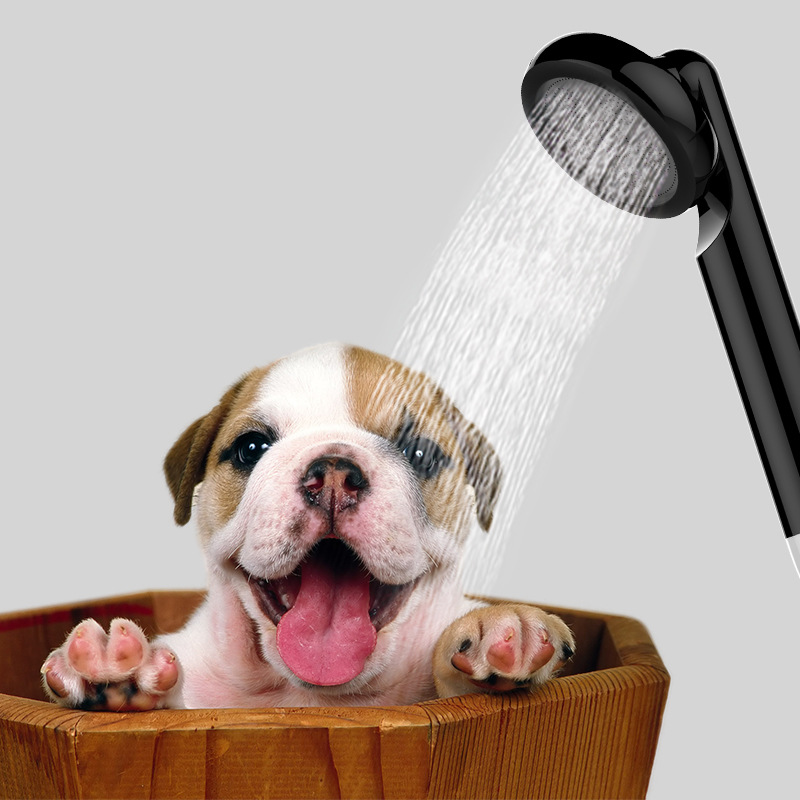Rechargeable Portable Camping Shower with Handheld Spray Head and Flexible Hose for Outdoor Washing, Travel and Pet Cleaning, Black — image 3
