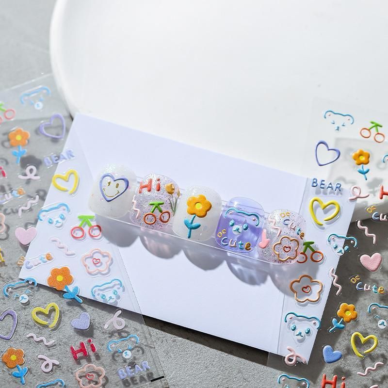 Chinese Style Floral Nail Stickers Gel Nail Stickers for DIY Nail Art - 991 โ image 6