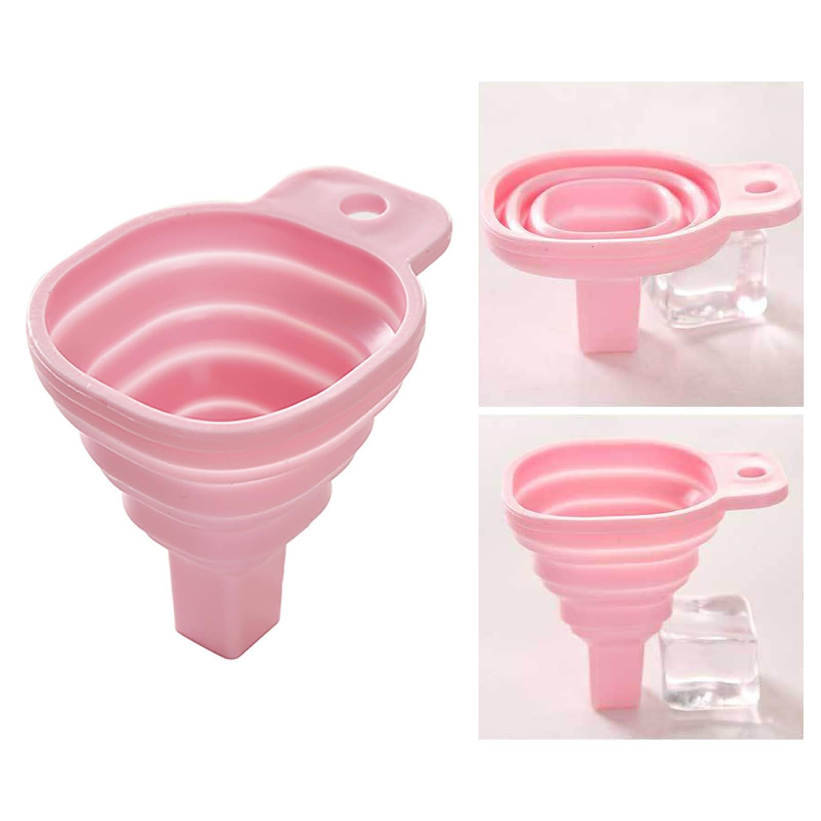 2-Pack Foldable Set Flexible Durable Easy-to-use Liquid Dispensing Funnels Kitchen Household Supplies Wide Mouth — image 3