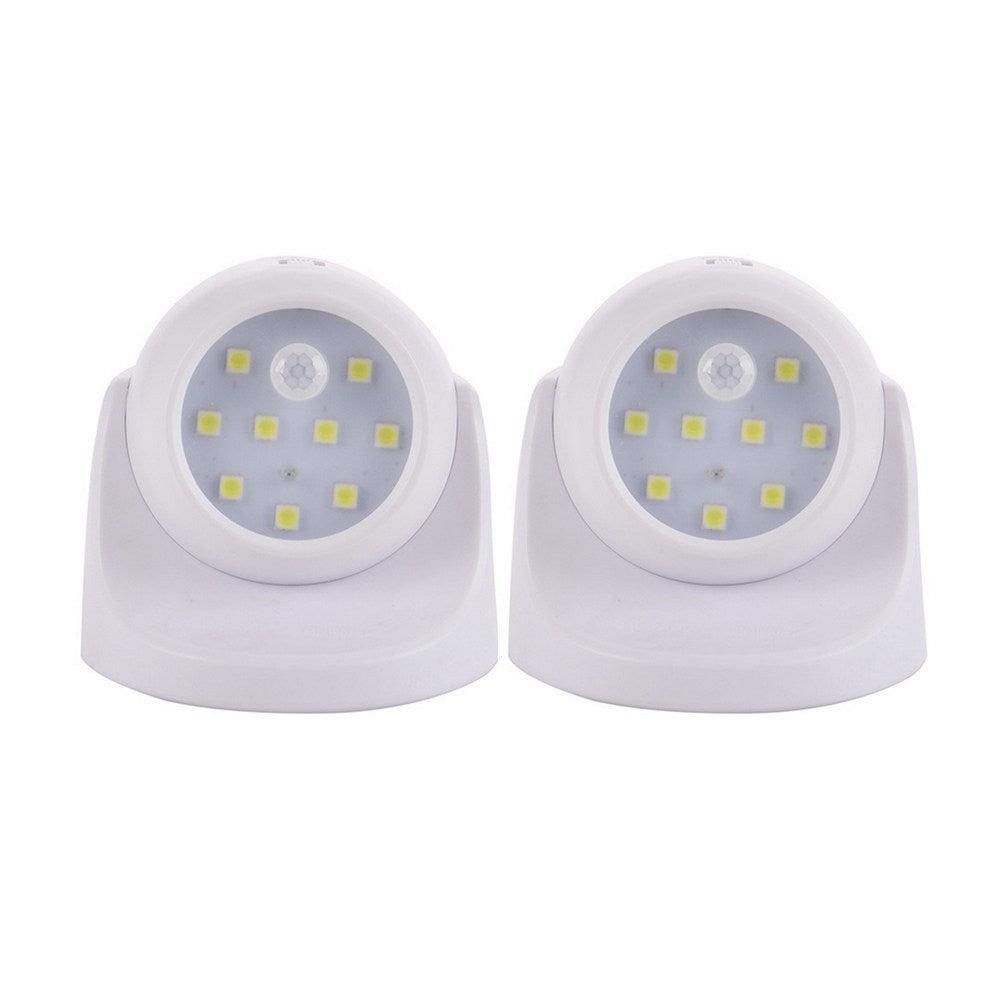 Set of 2Pcs Rotatable Battery Operated Motion Sensor Light -White and Black โ image 6