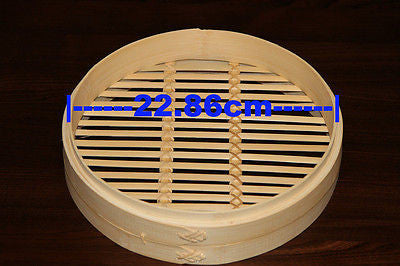 9 Inch Bamboo Steamer Set-2 Steamer Baskets With 1 Lid โ image 2