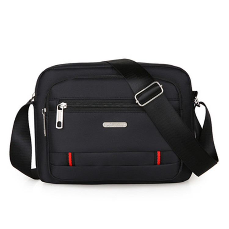 Black Dual-Style Men's Oxford Cloth Crossbody Bag Bundle - Oxford Cloth Business Shoulder Bag, Multi-Functional Large Capacity, Fits 8-inch Tablet — image 2